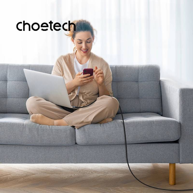 Choetech USB-C to USB-C PD60W Cable black 1.2M (XCC-1014)