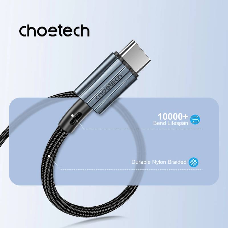 Choetech USB-C to USB-C PD60W Cable black 1.2M (XCC-1014)