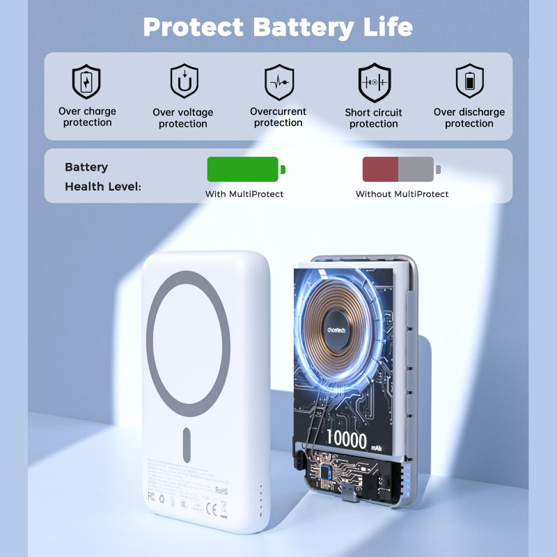 Choetech 10000 mAh 22.5W Magnetic Power Bank