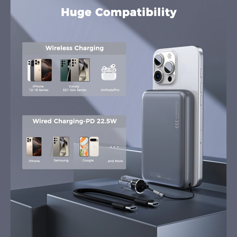 Choetech 10000 mAh 22.5W Magnetic Power Bank