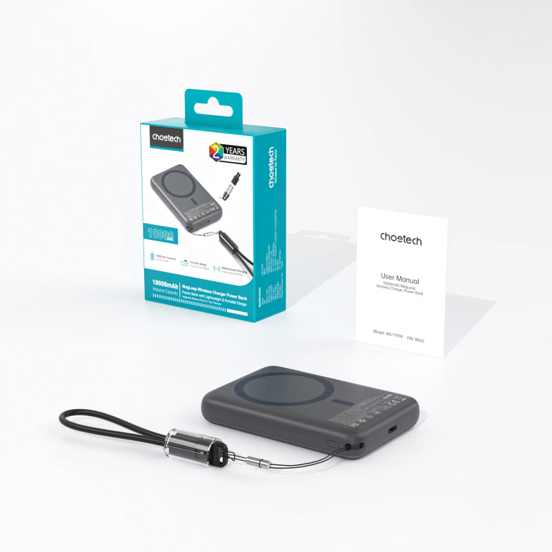 Choetech 10000 mAh 22.5W Magnetic Power Bank