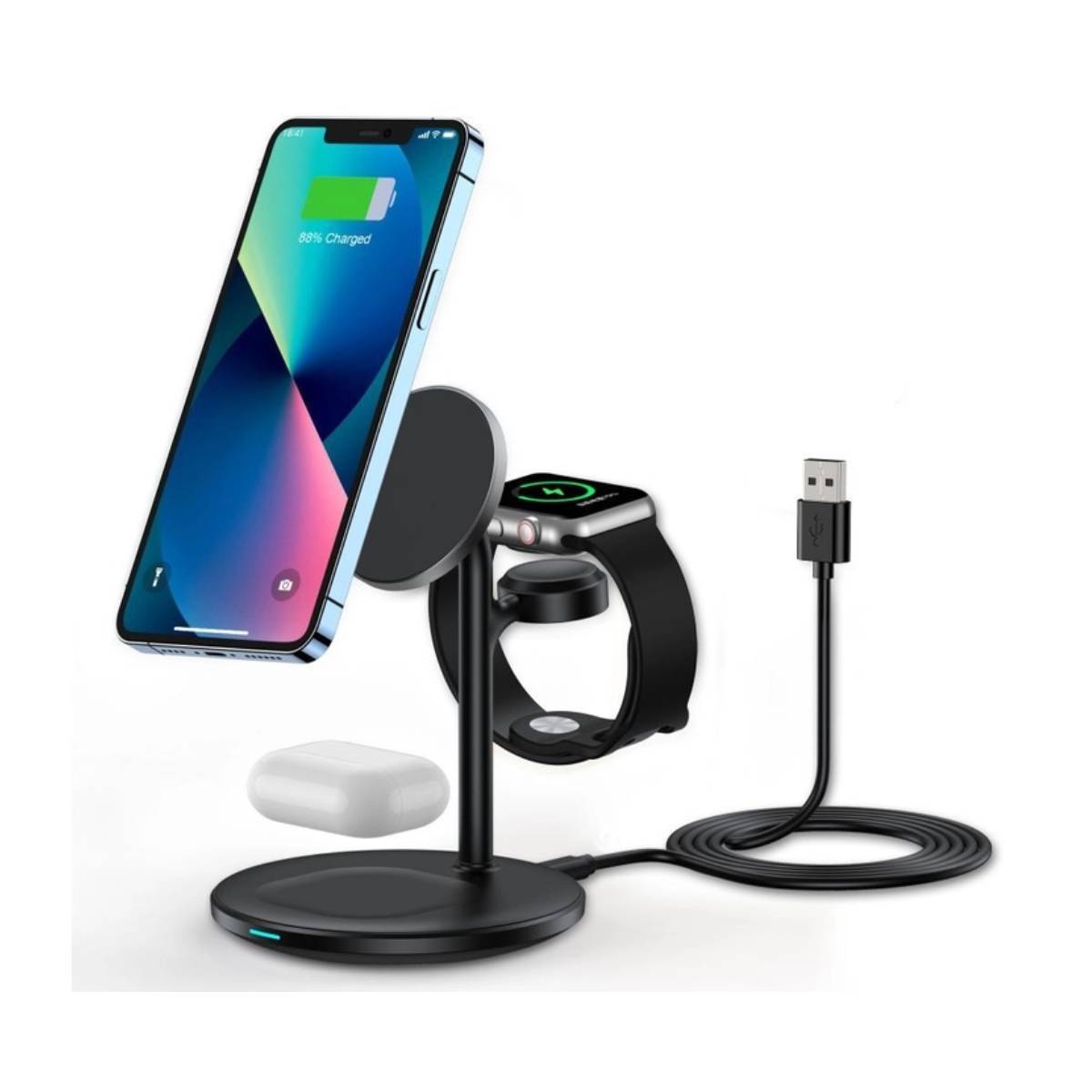 Choetech Qi2 3-in-1 15W Wireless Charger with MagSafe (T585-F Plus)