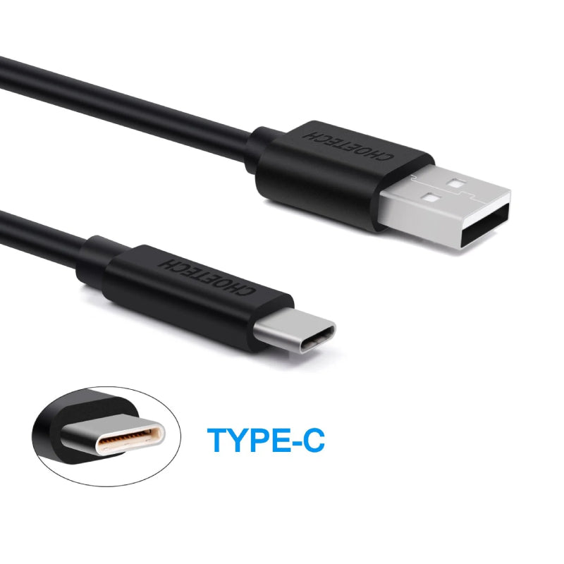 Choetech usb-A to type-c PVC cable 2m (AC0004)