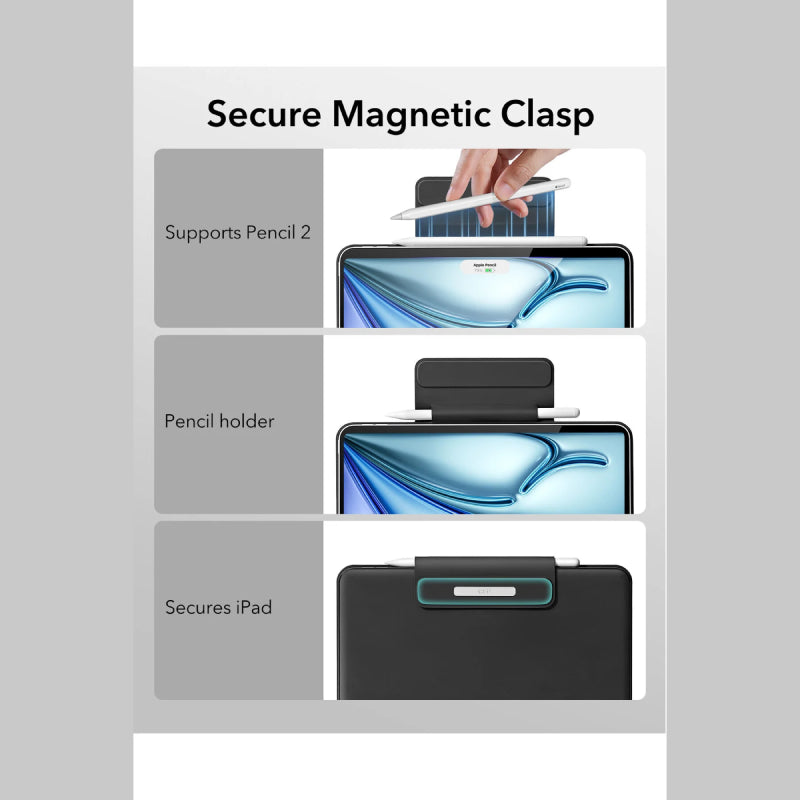 ESR Rebound Magnetic Keyboard Case (M4-M2 Air 11"/ M2 Pro 11"/ Air 4/ Air 5)