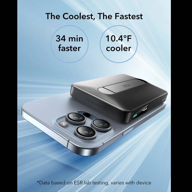 ESR Qi2 MagSlim Kickstand Power Bank