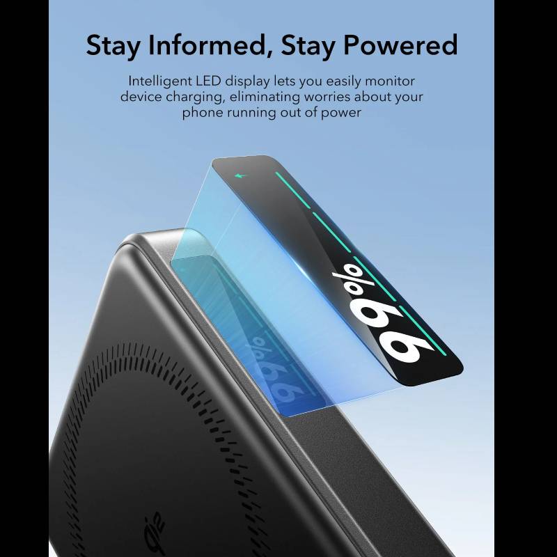 ESR Qi2 MagSlim Kickstand Power Bank