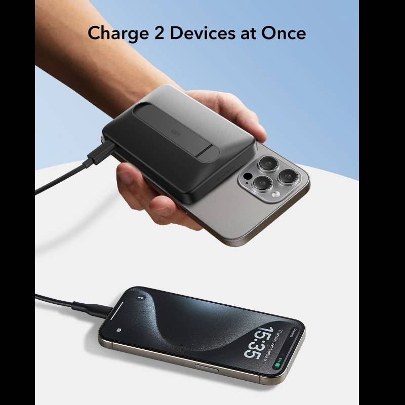 ESR Qi2 MagSlim Kickstand Power Bank