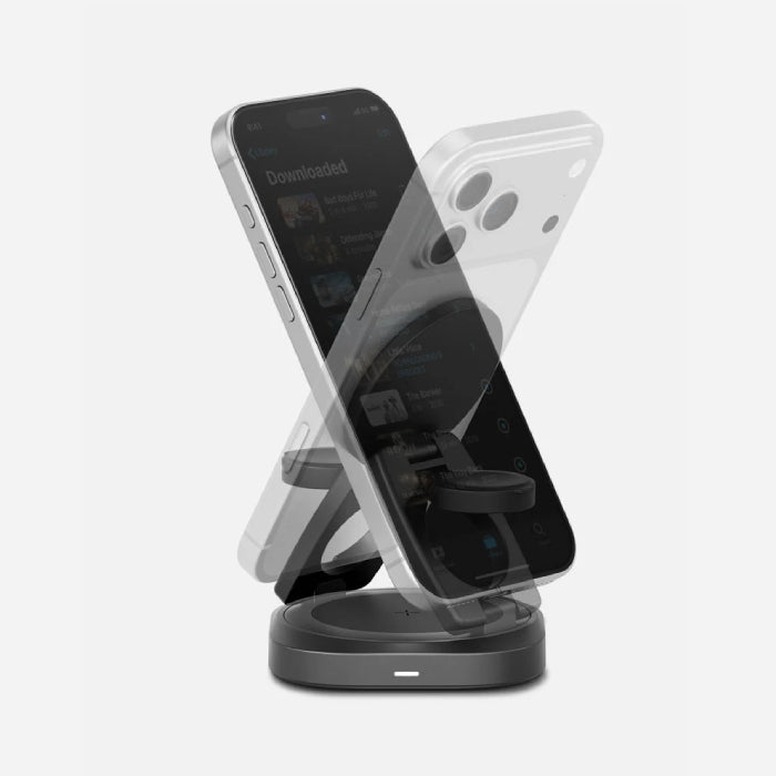 Energea Alumag Gyro Qi2 3 in 1 Foldable Wireless Charger