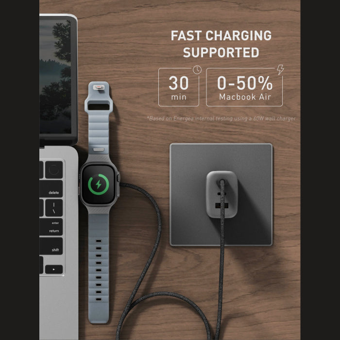 Energea Flow Duo 2 in 1 Apple watch & C to C Cable 1.5m