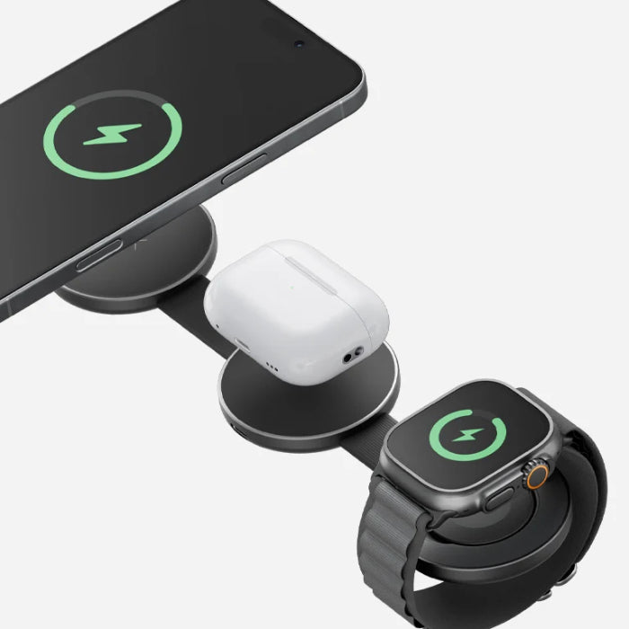 Energea Alumag Trio 3 in 1 Foldable Wireless Charger
