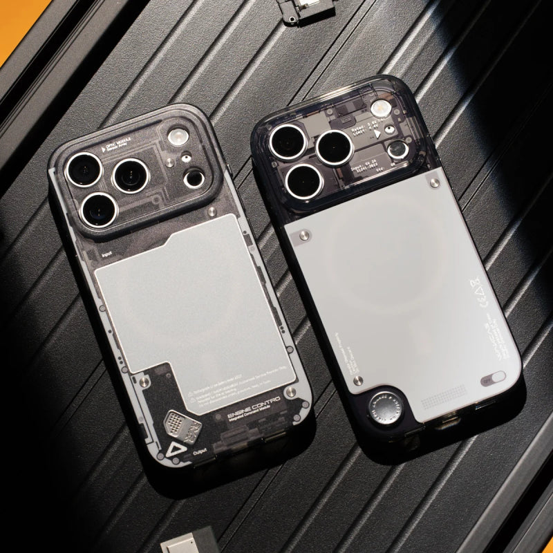 Wakcas Gloss Black See-Through MagSafe Case for iPhone 18 Series