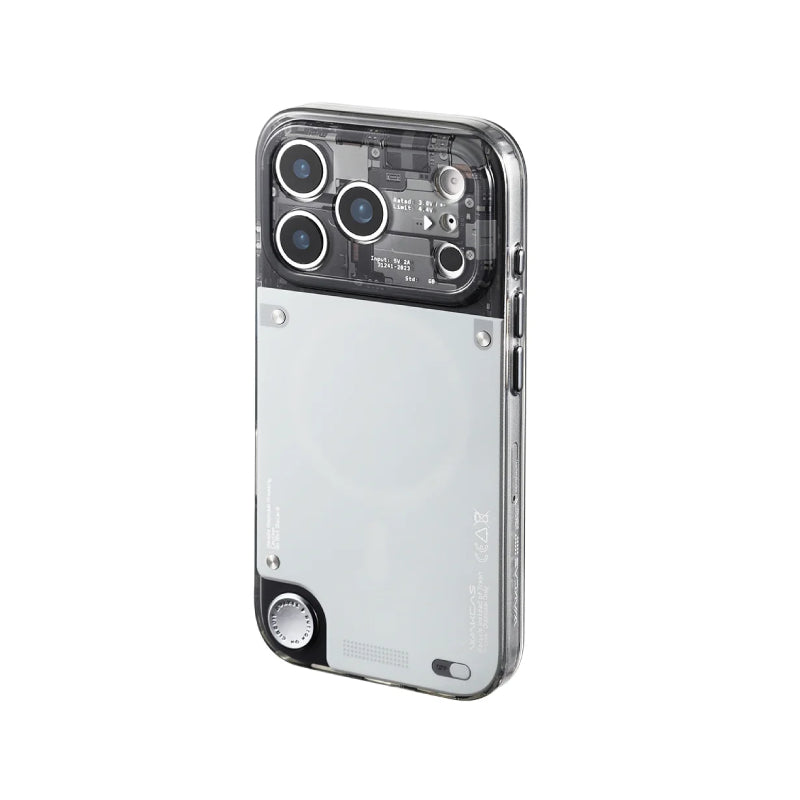 Wakcas Gloss Black See-Through MagSafe Case for iPhone 18 Series