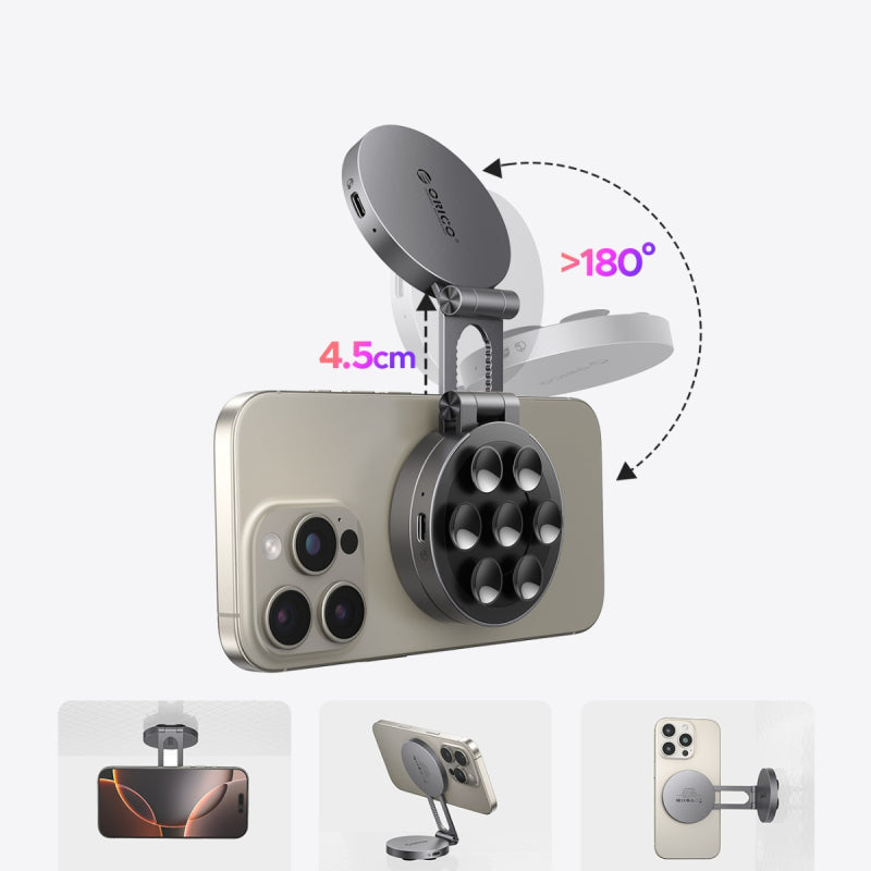 Orico SC20Pro Suption-Cup Portable SSD with Magnetic Adjustable Phone Holder