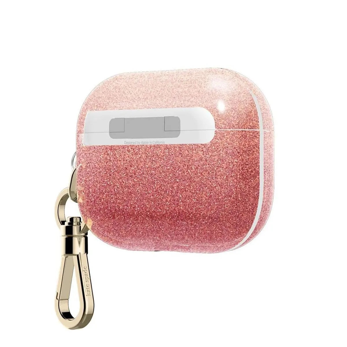 Kate Spade New York AirPods Pro Case (Ombre Glitter Sunset/Pink Multi/Gold Foil Logo)