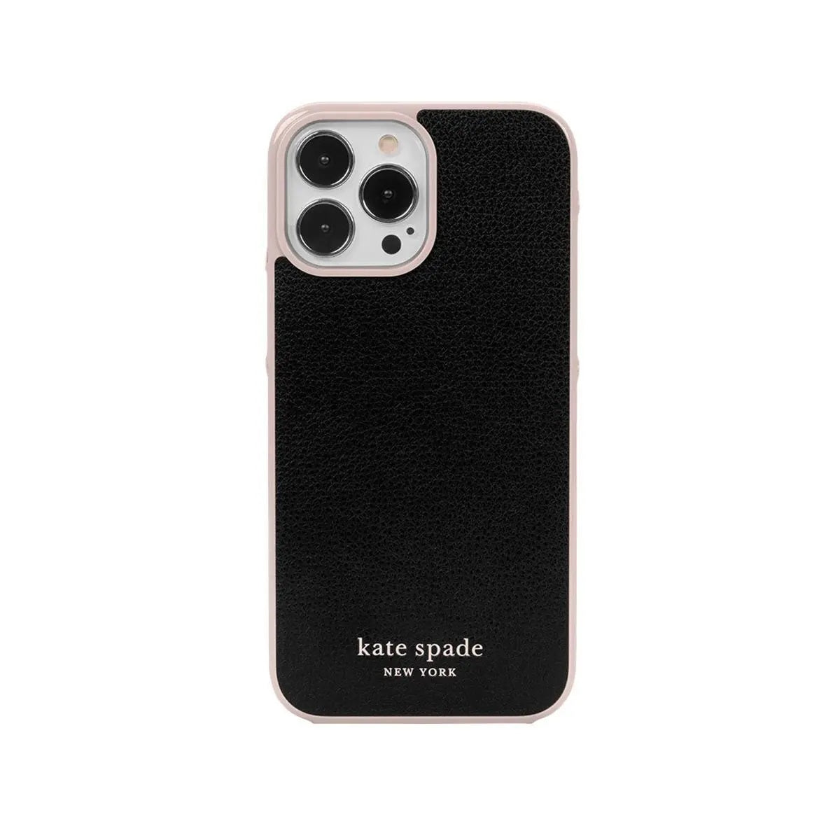 Kate Spade New York Protective Hardshell Case for iPhone 12 Pro Max/ 13 Pro Max (Light Fawn Black)