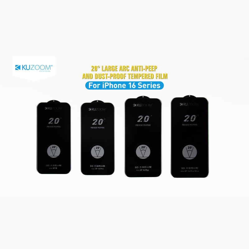 Kuzoom 20 Privacy Tempered Glass for iPhone