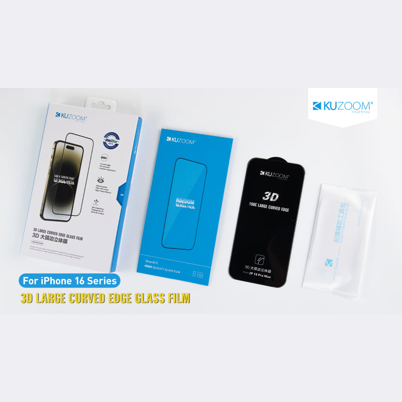 Kuzoom 3D HD Tempered Glass for iPhone