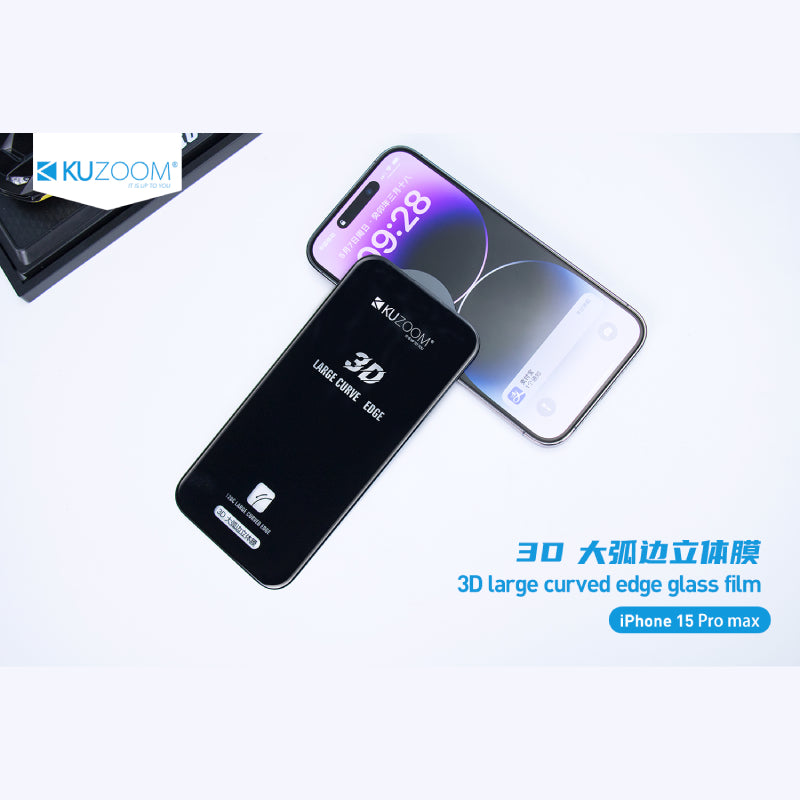 Kuzoom 3D HD Tempered Glass for iPhone