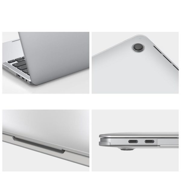COTECi Glossy Hardshell Transparent Case For Macbook 14 inches/16 inches