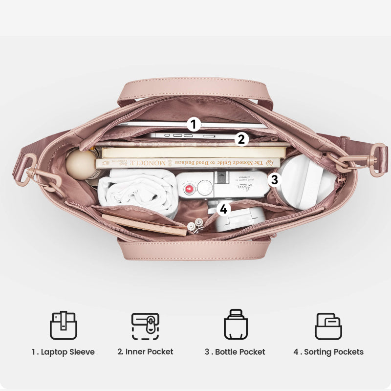 MaH Siro Tote PU 2-Way Bag (Up to 10") 11L