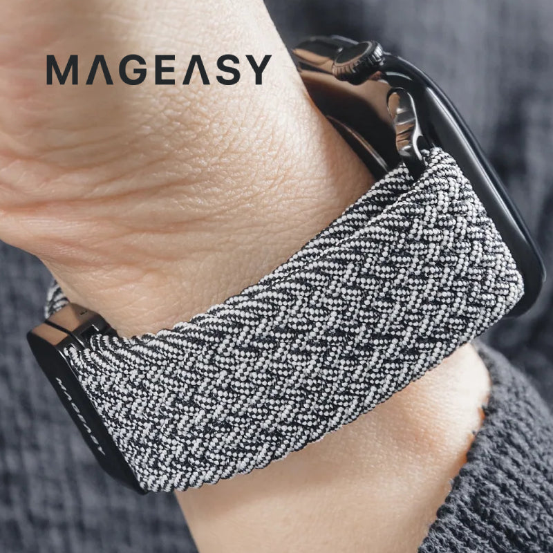MagEasy Braided Nylon Magnetic Apple Watch Loop (44/45/46/49mm)