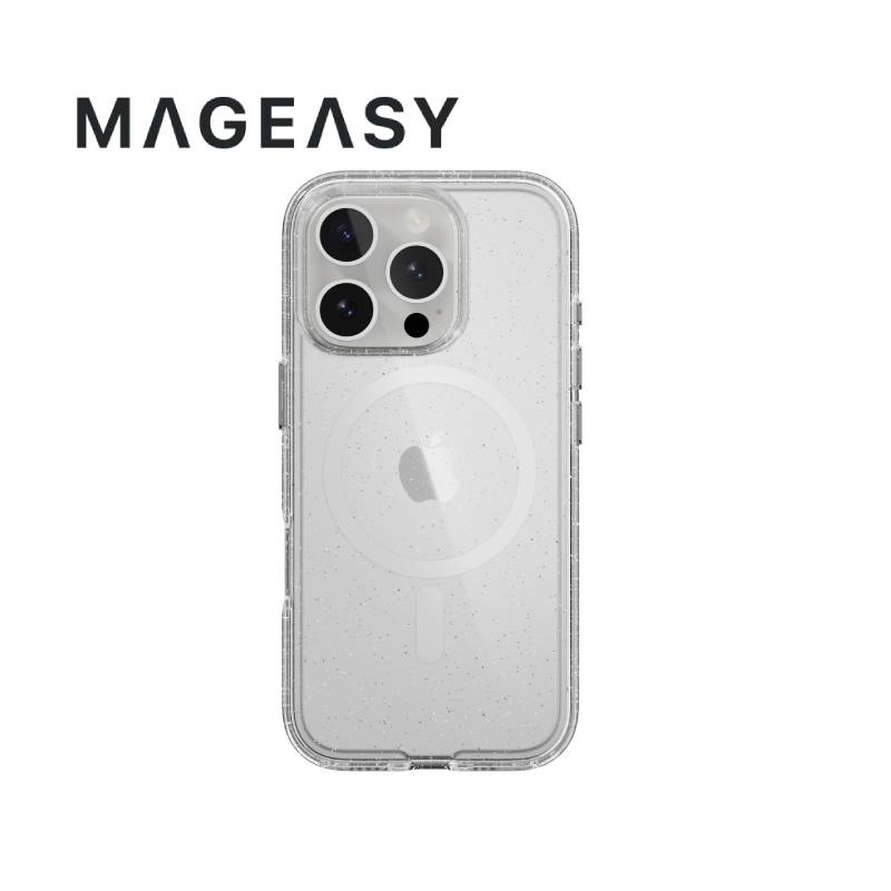 MagEasy Bright M Never Yellowing Shockproof Clear Case for iPhone 16 Series