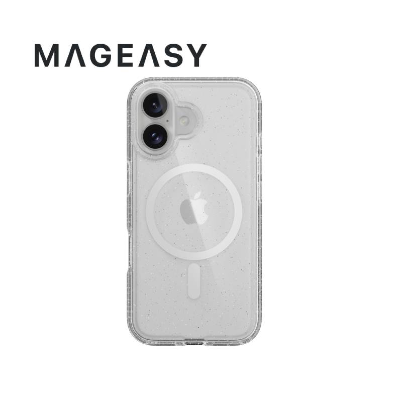 MagEasy Bright M Never Yellowing Shockproof Clear Case for iPhone 16 Series