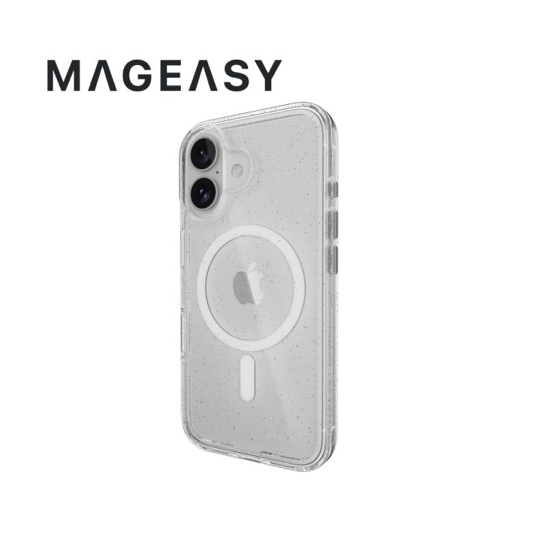 MagEasy Bright M Never Yellowing Shockproof Clear Case for iPhone 16 Series