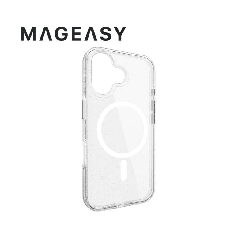 MagEasy Bright M Never Yellowing Shockproof Clear Case for iPhone 16 Series