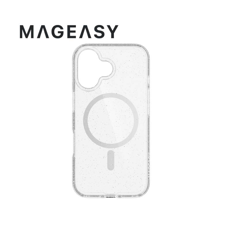 MagEasy Bright M Never Yellowing Shockproof Clear Case for iPhone 16 Series