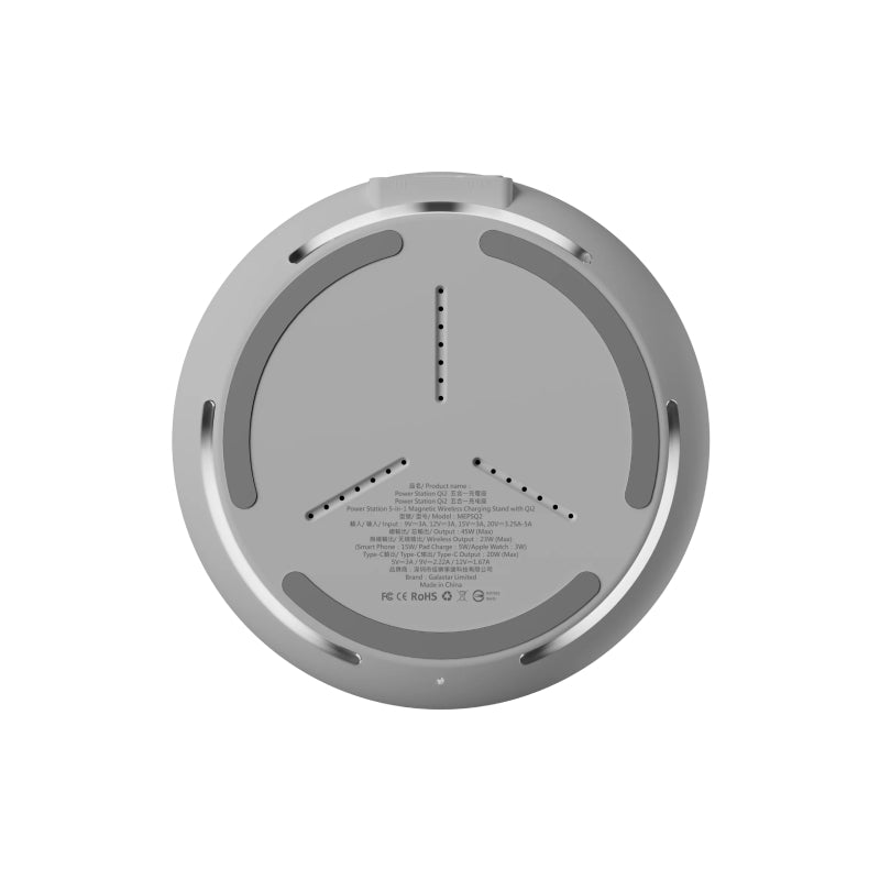 MagEasy Power Station 5-in-1 Magnetic Wireless Charging Stand with Qi2 15W