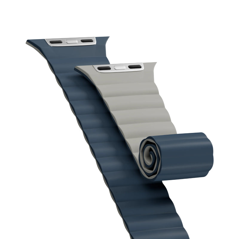 MagEasy Skin Duo Reversible Silicone Magnetic Watch Band for Apple Watch
