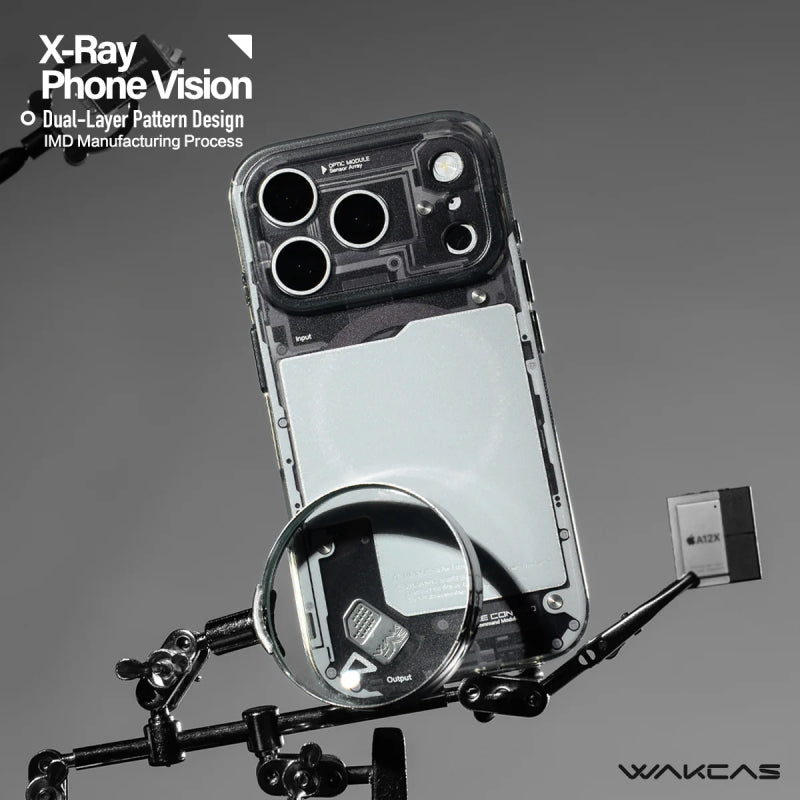 Wakcas Black See-Through Matte MagSafe Case for iPhone 18 Series