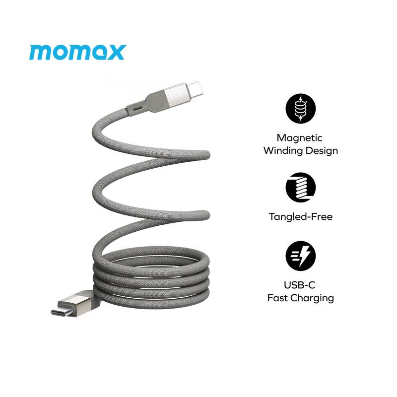 Momax Mag.Link Magnetic USB-C to USB-C Cable 100W 1m (DC35L)