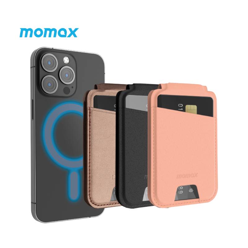 Momax Magnetic Wallet stand with Card Holder