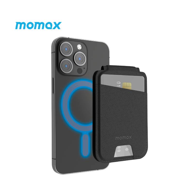 Momax Magnetic Wallet stand with Card Holder