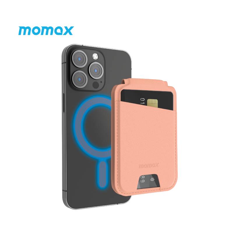 Momax Magnetic Wallet stand with Card Holder