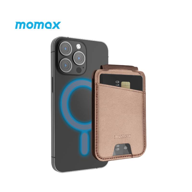 Momax Magnetic Wallet stand with Card Holder