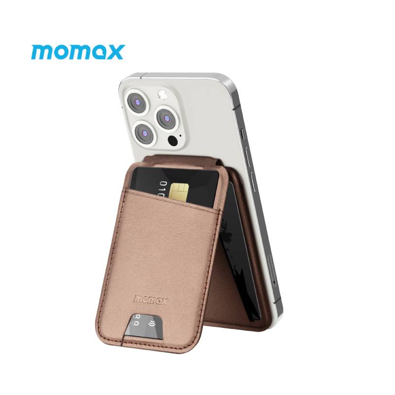 Momax Magnetic Wallet stand with Card Holder