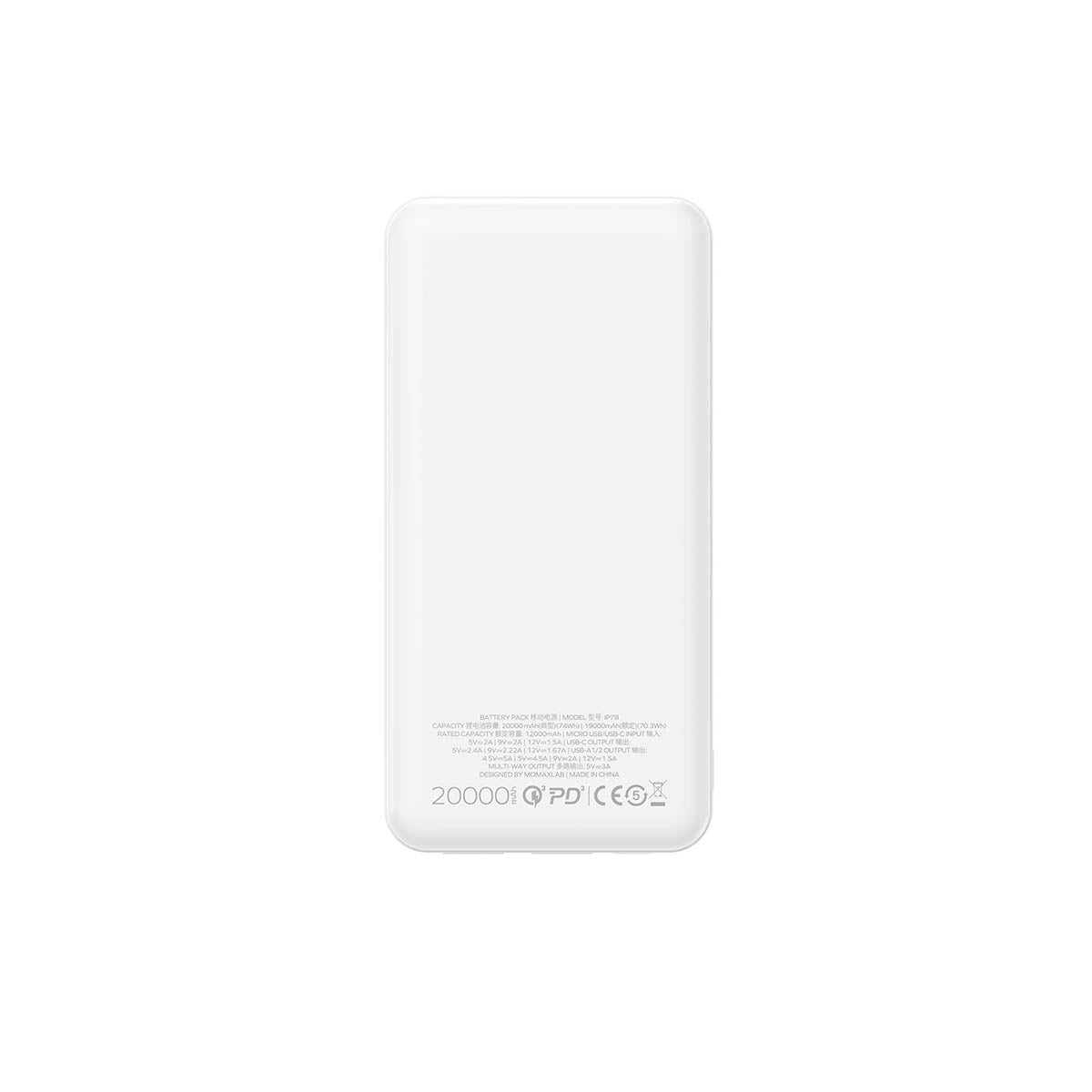 Momax iPower PD Fast Charge Power Bank (20000 mAh)