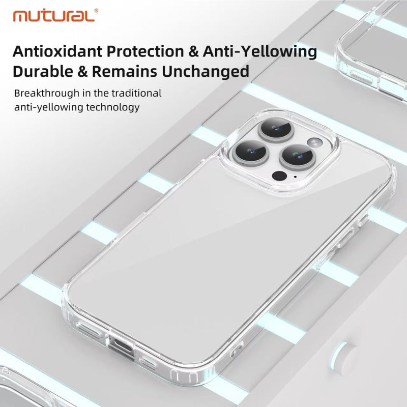 Mutural Clear Case for iPhone 15