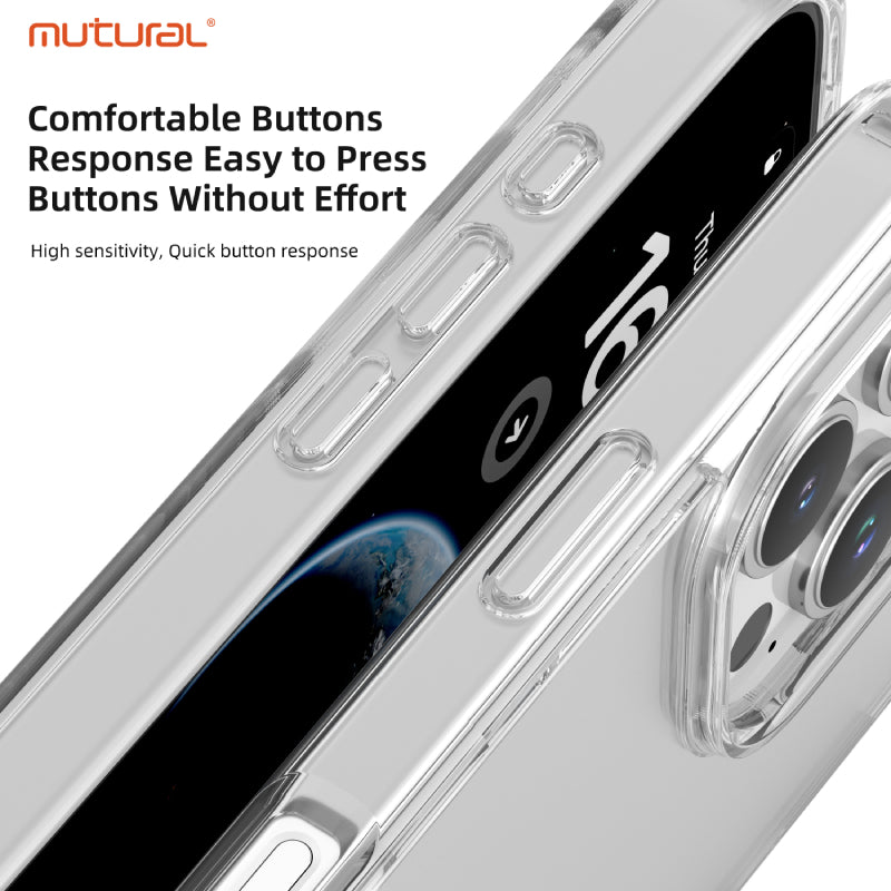 Mutural Clear Case for iPhone 15
