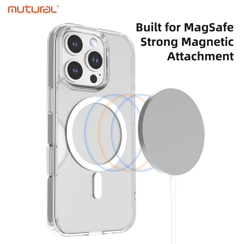 Mutural Clear Magsafe Case for iPhone 16