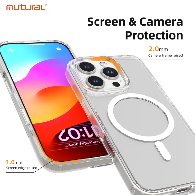 Mutural Clear Magsafe Case for iPhone 16