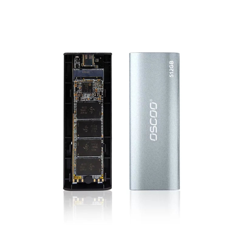 OSCOO 512GB External SSD (MD-005M) Silver