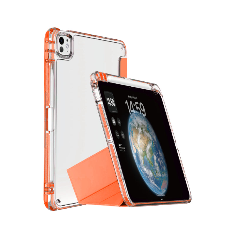 Mutural Clear Pro Folio Case for iPad M4, M3 & M2 Air 11"/ M2 Pro 11"/ Air 4/ Air 5