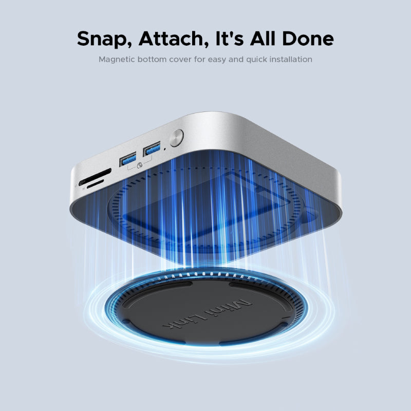 Orico MiniLink 7-in-1 Dock with M.2 SSD Enclosure for Mac mini