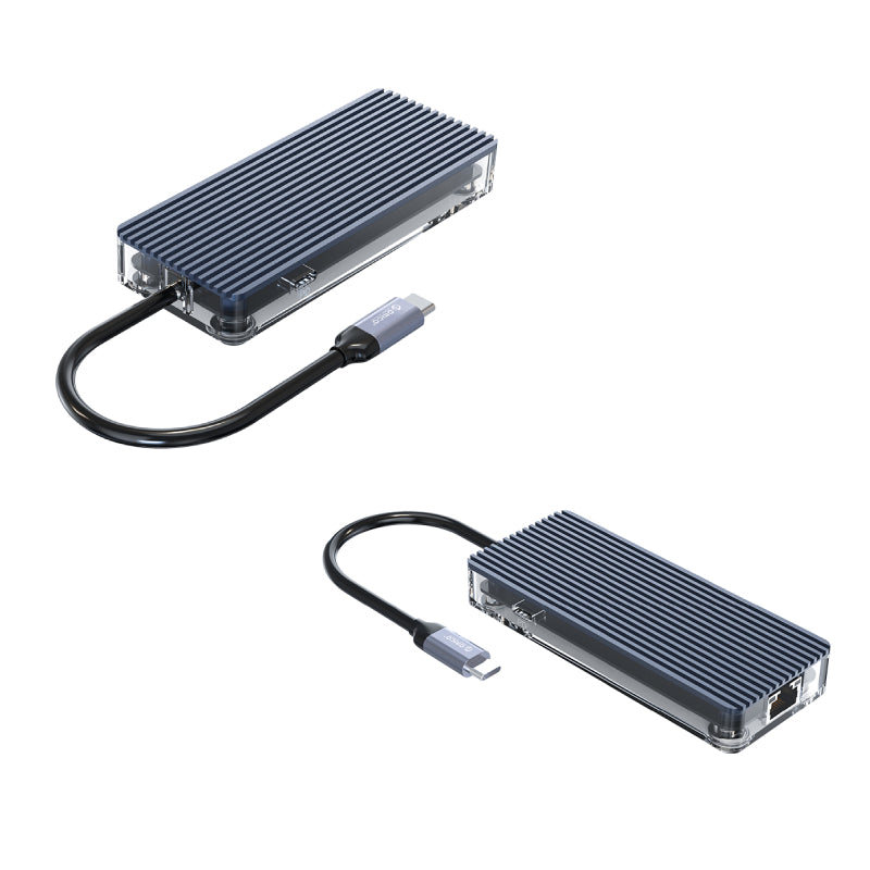 Orico Type-C 6-in-1 Transparent Hub