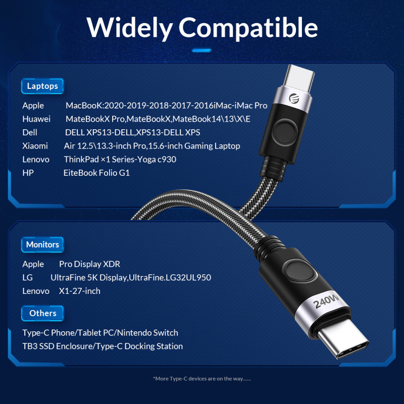 Orico USB-C PD240W Multifunctional Data & Charging Cable