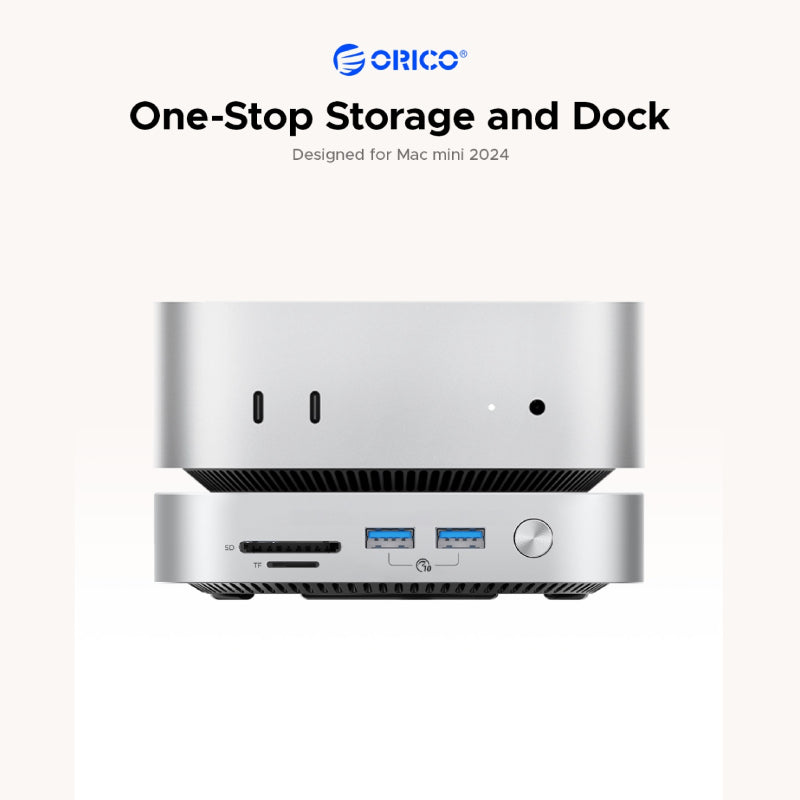 Orico MiniLink 7-in-1 Dock with M.2 SSD Enclosure for Mac mini